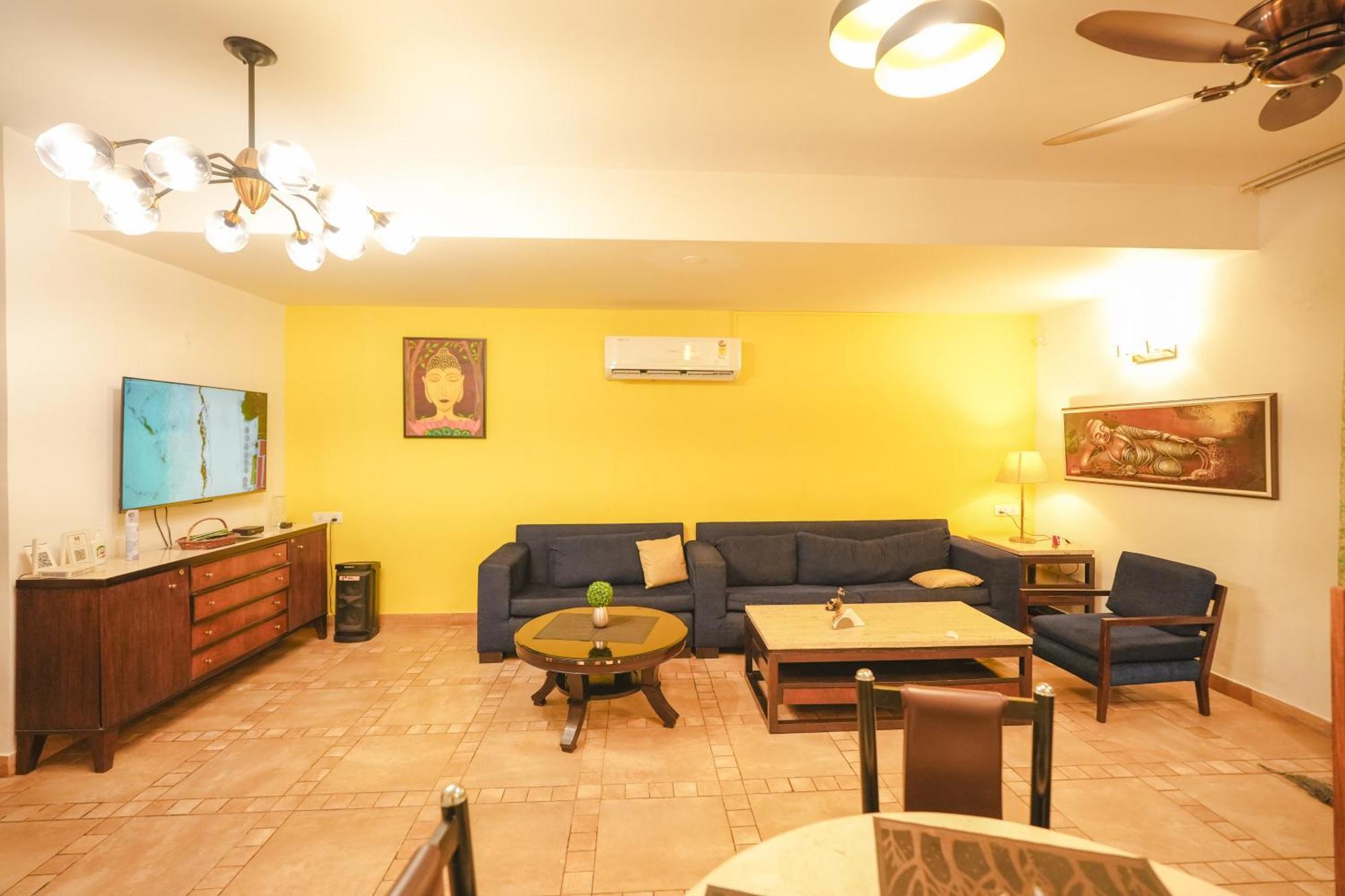 Villa M - Jia 3- 3Bhk In Candolim, Pool Facing, Near Beach, Breakfast Included Exteriör bild