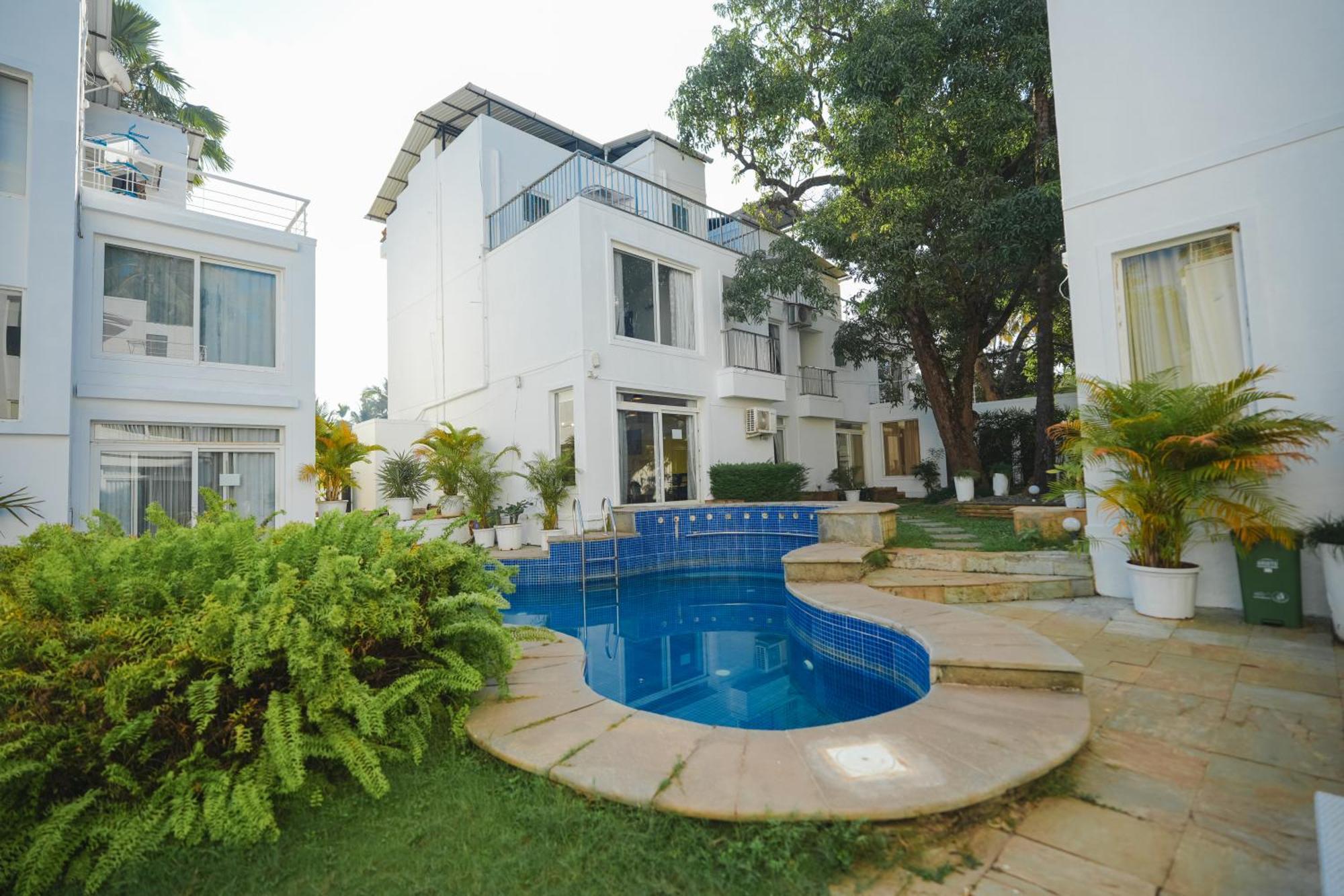 Villa M - Jia 3- 3Bhk In Candolim, Pool Facing, Near Beach, Breakfast Included Exteriör bild